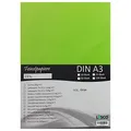 GMUND Transparentpapier DIN A3 Farbe Giftgrün / Grün / LYSCO® Feinstpapierset mit 50 Blatt Inhalt (FPA-123) - bedruckbar, sehr gute Qualität, für Einladungen, als Einlegeblätter für Alben, Fotoalben, Fensterbilder, Bastelarbeiten uvm.