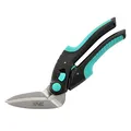 C.JET TOOL Teppichschere, Hochleistungsschere, Länge 25 cm Industrieschere, Mehrzweckschere für Teppich, Pappe, Leder, Beschneiden, Gartenarbeit, professioneller weicher Griff aus Edelstahl (Türkis)