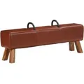 vidaXL Vintage Turnbock-Bank mit Griffen Echtes Ziegenleder 286605