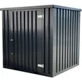 LagercontainerXXL 2m Lagercontainer mit Einflügeltür & Doppelverriegelung RAL7021 Schwarzgrau 2,14x2,02x2,09
