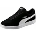 PUMA Puma Smash v2 Sneaker aus Leder und Synthetik, atmungsaktiv, mit Schnürung schwarz 38,5 EU