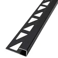 250cm Fliesenschiene Alu (eloxiert) 8mm Eckprofil Quadratprofil Kantenprofil