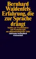 Bernhard Waldenfels / Erfahrung, die zur Sprache drängt /  9783518298831