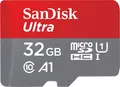 SanDisk Ultra microSDHC 32GB Speicherkarte | UHS-I U1 | Class 10 | A1 | bis 120MB/s | inkl. SD-Adapter