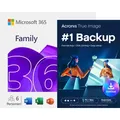Microsoft 365 Family + Acronis True Image Essentials | 1 PC | 1 Jahr