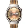 Watch GT 6 Pro (Atum-B29W), Smartwatch schwarz, Titangehäuse, braunes Nylonarmband