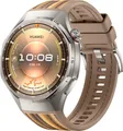 Watch GT 6 Pro (Atum-B29W) (schwarz, Titangehäuse, braunes Nylonarmband)