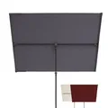 Doppler Active Balkonblende Black Edition 170x130cm in Anthrazit I Sonnenschutz für Balkon & Terrasse I Flexibler Sichtschutz I Sonnenschirm rechteckig & drehbar I Gartenschirm für Dachterassen