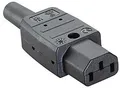 Bachmann 915.170 Kaltgerätedose, 70°C, schwarz