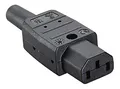 Bachmann 915.170 Kaltgerätedose, 70°C, schwarz