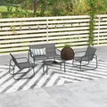 4-tlg. Gartenmöbel-Set, Gartengarnitur mit 1 Zweisitzer, 2 Stühlen, Refurbished