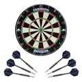 Mission Darts Shogun Dartscheibe Set | Endurance Round Wire Sisal Dartscheibe Set inkl 2 Sets Steeldarts