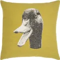 Dekokissen PAD "Moo", grün (light grün), B:45cm L:45cm, Baumwolle, Dekokissen_Sitzkissen_Kissenhüllen, Made in Europe, Kissenhülle ohne Füllung, 1 Stück