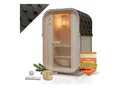 Artsauna Fasssauna Nolvik S für 1 bis 2 Personen, mit 3,6 kW Ofen & Zubehör für Garten, Cube Design