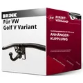 Für VW Golf V Variant Typ 1K5 (Brink) Anhängerkupplung horizontal abnehmbar neu