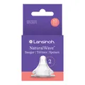 Lansinoh NaturalWave Sauger XS 2 Stk - Extra langsam für Neugeborene ab 0