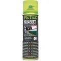 PETEC Mehrzweckfett 71650 Drahtseil- & Zahnradfett, Seilfett Spray Paraffinwachs abschleuderfest 500ml