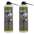 2x PETEC Seilfett Spray 500ml Drahtseilfett Zahnradfett Kettenfett - 71650