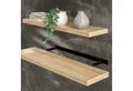 Casaria Wandboard, Eiche Hängeregal mit Halterung 15kg Tragkraft Wohnzimmer Flur 90cm