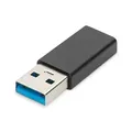DIGITUS USB Type-C Adapter, Typ A to C M/F, 3A, 5GB, 3.0 Version, schwarz
