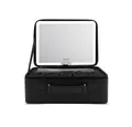 LVLY Schmink-Koffer mit LED-Spiegel ca. 26 x 20 x 11 cm, inkl. Bürste & USB - C - Kabel, Schminktasche, Schminkkoffer, Organazier, Kosmetiktasche