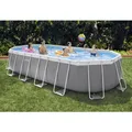 INTEX Ovalpool "Prism", Oval, BxLxH: 305x610x122 cm, hellgrau