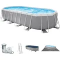Intex Frame Pool 610 x 305 x 122 cm Komplettset | Ovalpool mit Zubehör