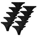HIS Herren Strings Slips H.I.S knapp geschnitten Baumwolle | 10er Pack (XXL | 8, 10 x schwarz)