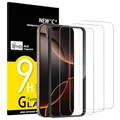 NEW'C 3 Stück für iPhone 17, 17 Pro, iPhone 16 Pro für Panzerglas (6,3 Zoll), Frei von Kratzern, 9H Härte, HD Displayschutzfolie, Ultra-klar, Ultrabeständig -Einfaches Installationswerkzeug enthalten