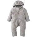 Hessnatur Overall Wollfleece aus reiner Bio-Merinowolle (1-tlg) grau 98