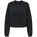 ONLY Cardigan Vielseitiger Strick-Cardigan mit Knopfleiste (1-tlg) ONLPIEMONTE L/S CARDIGAN KNT NOOS grau L (40)