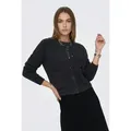 ONLY Strickjacke ONLPIEMONTE L/S CARDIGAN KNT NOOS Materialmix, regular fit grau L (40)