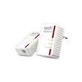 FRITZ!Powerline 510E Set (500 Mbit/s, Fast-Ethernet-LAN), schnelle Datenübertragung über die Stromleitung, deutschsprachige Version
