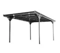 Carport Unterstand Garage Flachdach Unterstand Aluminium anthrazit 503x305x232cm