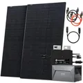 Solarway® 1000W Balkonkraftwerk mit Speicher 800W komplett Steckdose - neuester 800 Watt Wechselrichter - 1,6 kWh Anker Solix 1-500W Solarmodule & Envertech & Anker