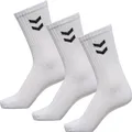 hummel Sportsocken Crew Basic weiss - 3 Paar, Größe: 36-40