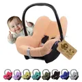 Frottee Sommerbezug [Schonbezug für Babyschale] Autositz kompatibel mit Maxi Cosi Cabrio Fix + GRATIS Gurtpolster (apricot + GP)