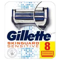 Gillette SkinGuard Sensitive Rasierklingen für Herren mit Präzisionstrimmer, Packung mit 8 Nachfüllklingen (Verpackung kann variieren)