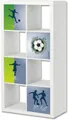 STIKKIPIX Möbelfolie ER04, (Möbel NICHT inkl) Fußball Möbelfolie Regal EXPEDIT KALLAX von IKEA