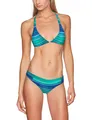 O'Neill Damen Beachwear Neckholder Bikini Grün AOP with Blue, 36 Cup C L5054