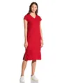 STREET ONE Damen A144444 Kleid mit Rippstruktur, Glory red, 34