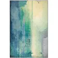 Beliani - Teppich Blau Mit Grün 140 X 200 Cm In Blauen Farbtönen Rechteckig Abstrakt Modern