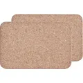Zeller Untersetzer 02300, eckig, Kork, braun / natur, 30 x 20cm, 2 Stück
