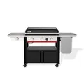 Weber Slate GPSB 76 cm Premium Plancha Gasgrill 3 Brenner, schwarz
