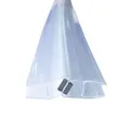 Bagnoxx 2x 2m Duschdichtung versetzt, Magnet Dichtung für Duschkabine, 8mm Glasstärke, 135 & 180 Grad, transparent, magnetische Duschtürdichtung an Glastür oder Schiebetür, einseitige Öffnung