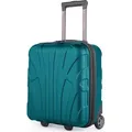 Suitline - Handgepäck 45x36x20 cm kleiner Koffer EasyJet Underseat Trolley, Kabinenkoffer 45cm Freigepäck Flugzeug Unter-Sitz Pilotentrolley 30 L... - Grün