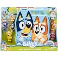 Moose Toys Bluey Sammelkoffer Aufbewahrungskoffer mit 8 Hunde Figuren Neu