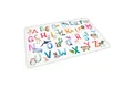 nikima Platzset Stabiles Vinyl Tischset - Tier ABC Aquarell Kinder Platzset abwaschbar, (1-St)
