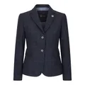 Infinity Leather Marineblauer, taillierter Tweed-Blazer für Damen