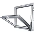 Geze - Rwa 100 Nt Mit E250nt, Hub 200 Mm, Aluminium Silber Eloxiert